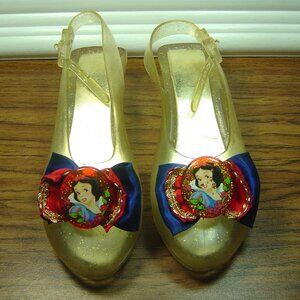 Vintage girls' plastic sparkly Disney costume/dress-up heels-Snow White